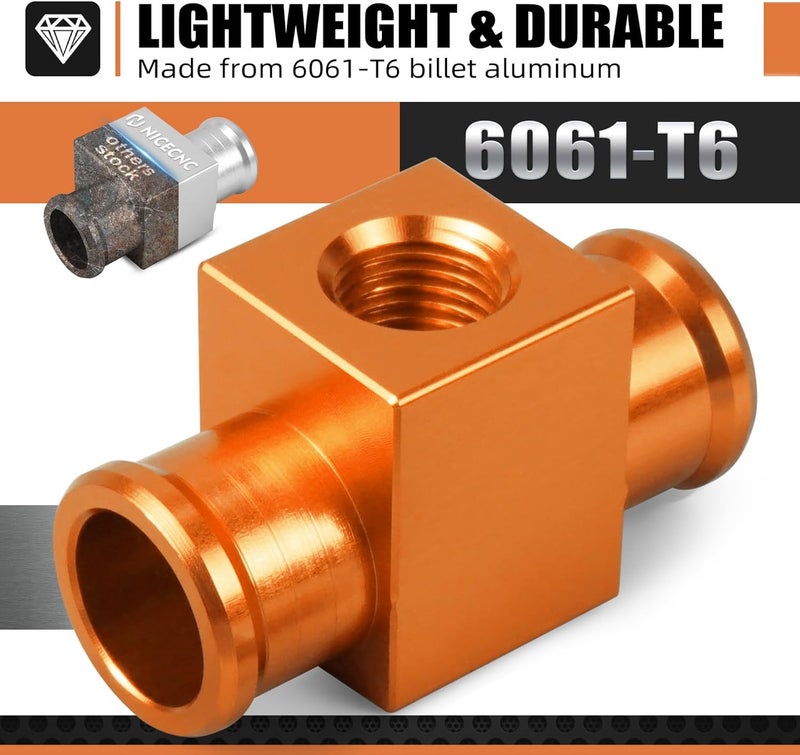 NICECNC Orange M14x1,5 Temperature Switch Radiator Fan Compatible with KTM 125-530 EXC EXCF XC XCF XCW SX SXF Compatible with GASGAS 125-300CC EC 2T/4T XC See Fitment - Image 3